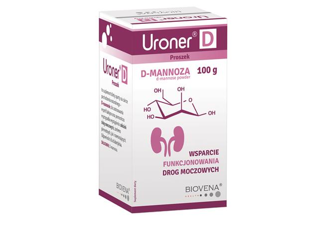 Uroner D interakcje ulotka proszek  100 g