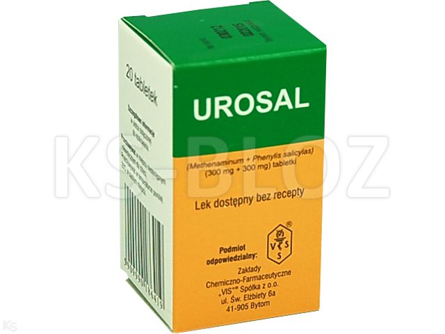 Urosal interakcje ulotka tabletki 300mg+300mg 20 tabl. (fiol.)