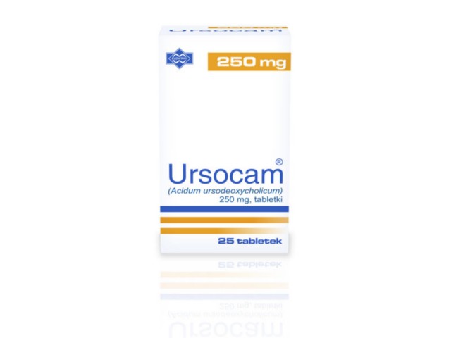 Ursocam interakcje ulotka tabletki 250 mg 25 tabl. | pojemnik