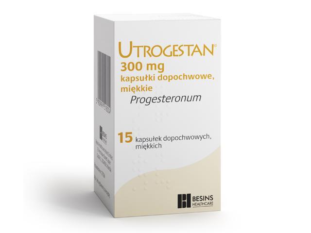 Utrogestan interakcje ulotka kapsułka dopochwowa miękka 300 mg 15 kaps.