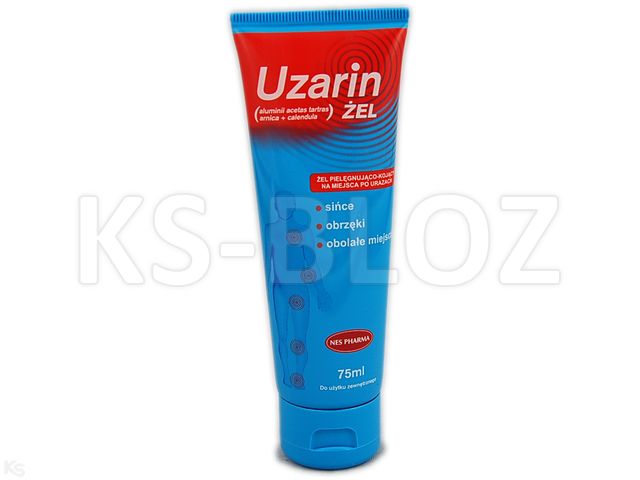 Uzarin Żel na urazy, siniaki, opuchliznę interakcje ulotka żel  75 ml