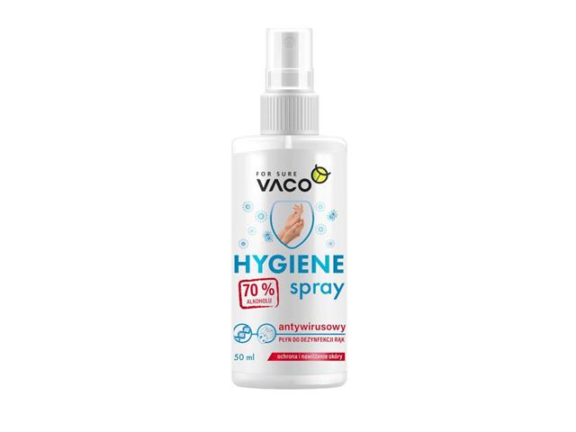 VACO Hygiene Spray - Płyn do dezynfekcji rąk (pump spray) interakcje ulotka płyn dezynfekujący  50 ml