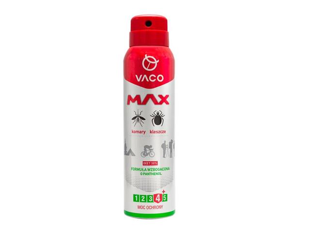 Vaco Max Spray na kleszcze, komary i meszki z panthenolem interakcje ulotka  10 g/100g 100 ml