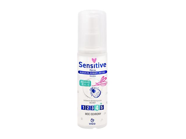 Vaco Sensitive Płyn na kleszcze, komary i meszki interakcje ulotka płyn - 80 ml