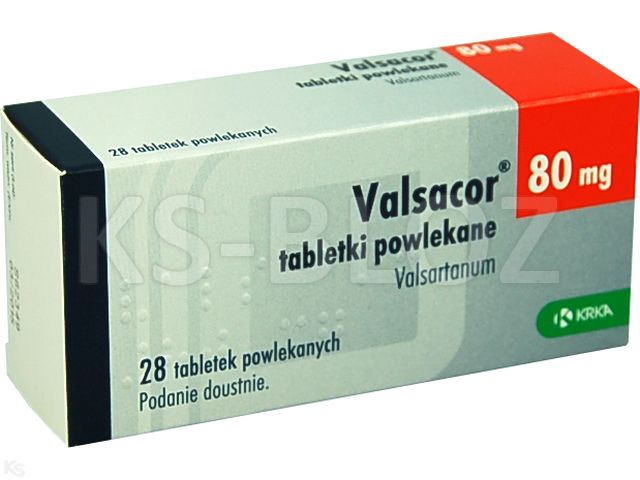 Valsacor 80 interakcje ulotka tabletki powlekane 0,08 g 28 tabl.