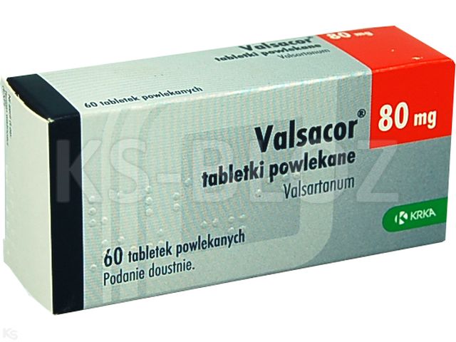 Valsacor 80 interakcje ulotka tabletki powlekane 80 mg 60 tabl.