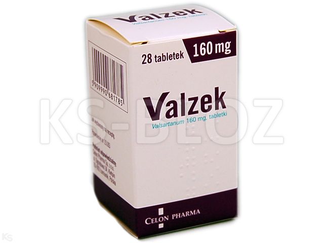 Valzek interakcje ulotka tabletki 160 mg 28 tabl.