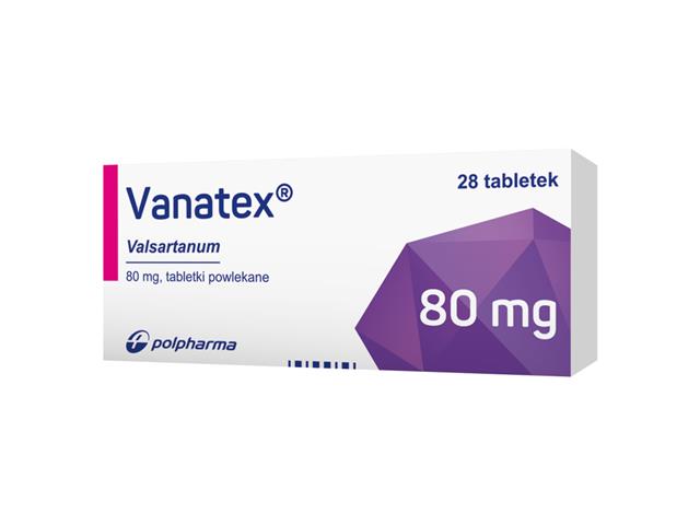 Vanatex interakcje ulotka tabletki powlekane 80 mg 28 tabl.
