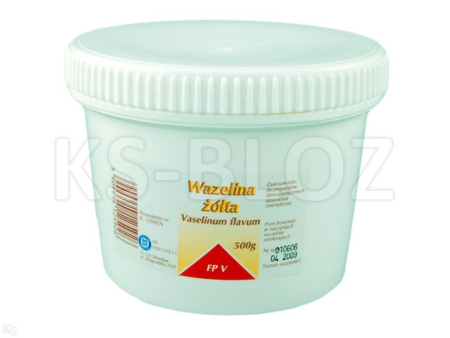 Vaselinum Flavum interakcje ulotka podłoże  500 g