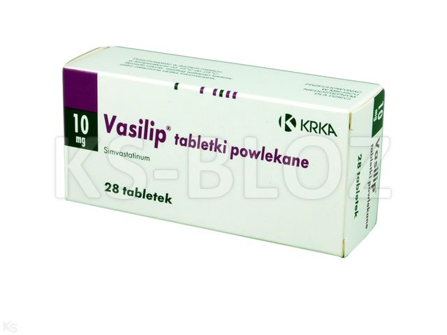 Vasilip interakcje ulotka tabletki powlekane 10 mg 