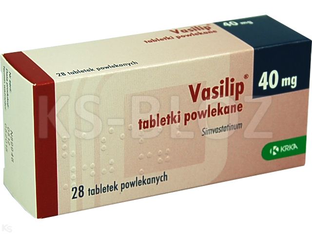 Vasilip interakcje ulotka tabletki powlekane 40 mg 28 tabl. | 4 blist.po 7 szt.