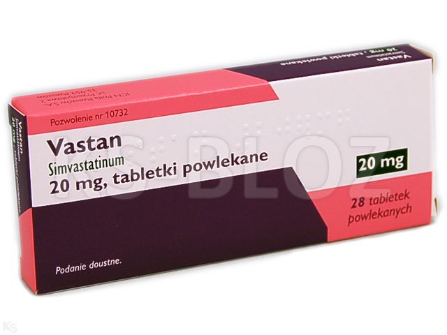 Vastan interakcje ulotka tabletki powlekane 20 mg 