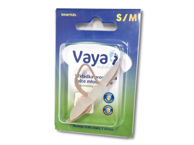 Vaya Medical SmartGel Wkładka prostująca palce młotkowate z regulowaną opaską lewa S/M interakcje ulotka wkładka - 1 szt.