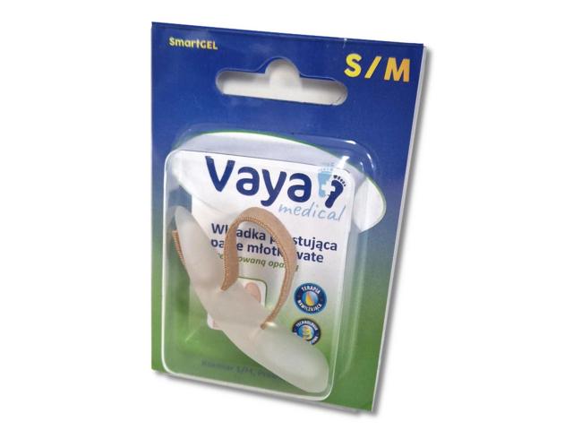 Vaya Medical SmartGel Wkładka prostująca palce młotkowate z regulowaną opaską prawa S/M interakcje ulotka wkładka - 1 szt.