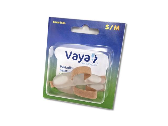Vaya Medical SmartGel Wkładki prostujące palce młotkowate 1 para z regulowaną opaską S/M interakcje ulotka wkładka - 2 szt. (para)