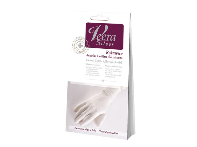 VEERA SILVER Rękawice rozm.L/XL interakcje ulotka rękawice - 1 szt. (para)