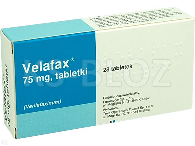 Velafax interakcje ulotka tabletki 75 mg 28 tabl. | 2 blist.po 14 szt.