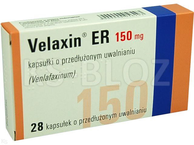 Velaxin ER 150 interakcje ulotka kapsułki o przedłużonym uwalnianiu 150 mg 