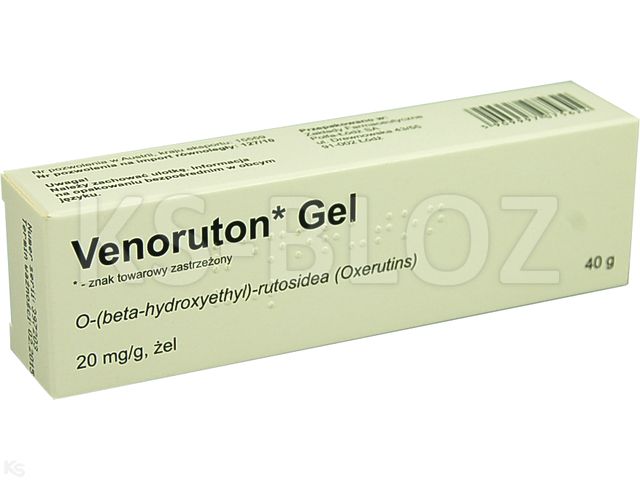 Venoruton Gel interakcje ulotka żel 20 mg/g 40 g | tuba