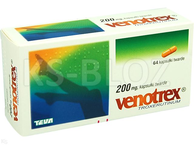 Venotrex interakcje ulotka kapsułki twarde 200 mg 64 kaps. (4x16 szt)