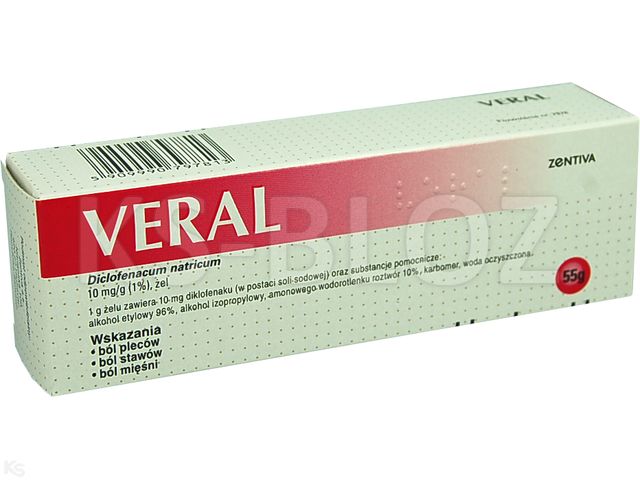 Veral interakcje ulotka żel 10 mg/g 55 g