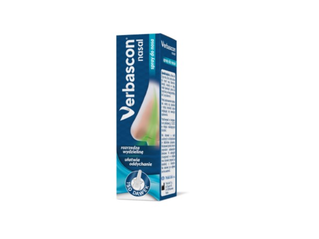 Verbascon Nasal Spray do nosa interakcje ulotka spray do nosa  20 ml