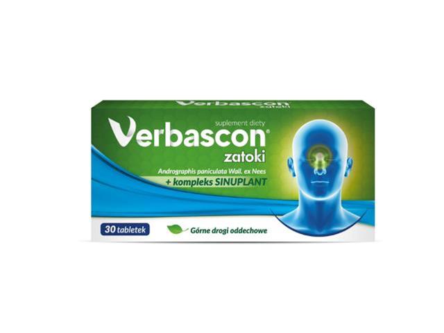 Verbascon Zatoki interakcje ulotka tabletki  30 tabl.