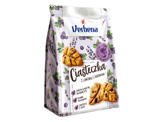 Verbena Ciasteczka z lawendą, borówkami interakcje ulotka ciastka - 90 g