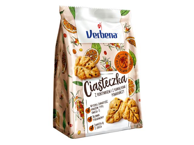 Verbena Ciasteczka z rokitnikiem, z kawałkami pomarańczy interakcje ulotka ciastka  90 g