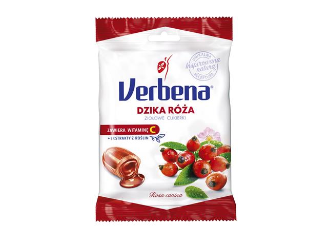 Verbena Cukierki z dziką różą, ziołami, witaminą c interakcje ulotka cukierki  60 g