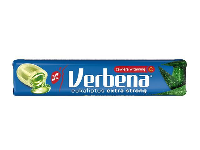 VERBENA Eukaliptus Extra Strong rolka interakcje ulotka cukierki  32 g