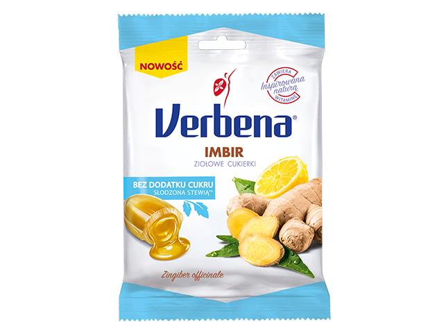 Verbena Imbir bez dodatku cukru interakcje ulotka cukierki - 60 g