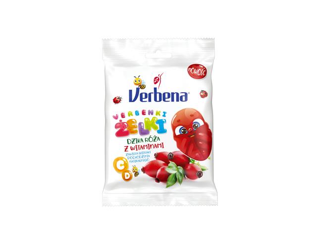 Verbena Verbenki Żelki dzika róża z witaminami interakcje ulotka żelki - 90 g