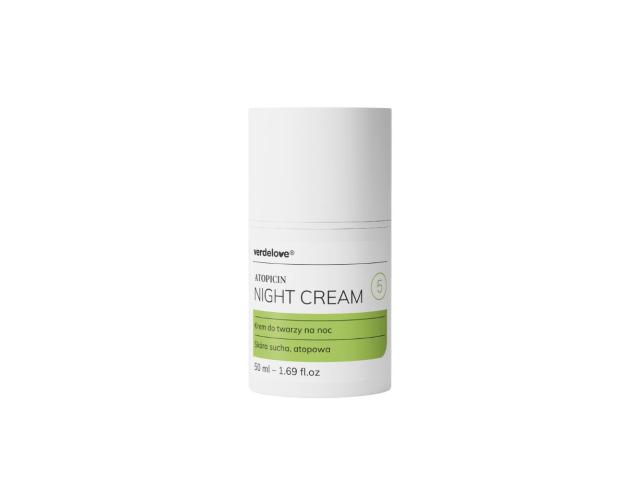 Verdelove Atopicin Night Cream Krem do twarzy na noc interakcje ulotka krem - 50 ml