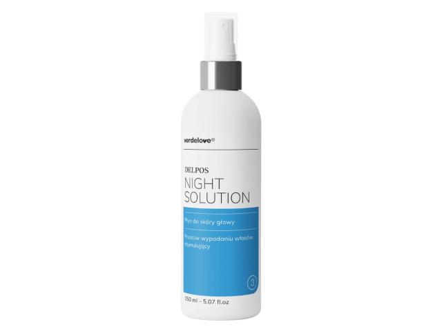 Verdelove Delpos Anti Hair Loss Night Solution Płyn przeciw wypadaniu włosów interakcje ulotka płyn  150 ml