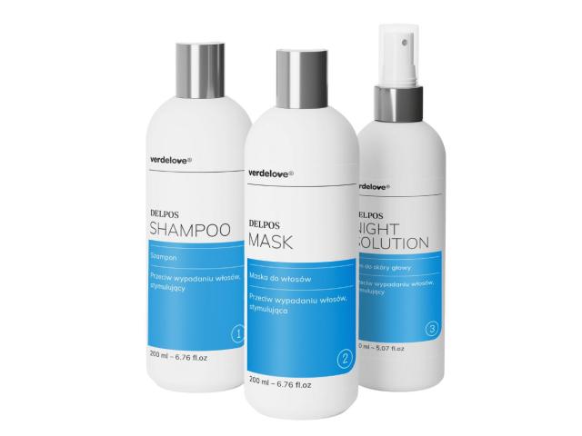 Verdelove Delpos zest. do pielęg. wł. osłab. skłonnych do wypadania szamp. + maska + płyn n/noc interakcje ulotka zestaw - 200 ml (+ 200 ml + 150 ml)