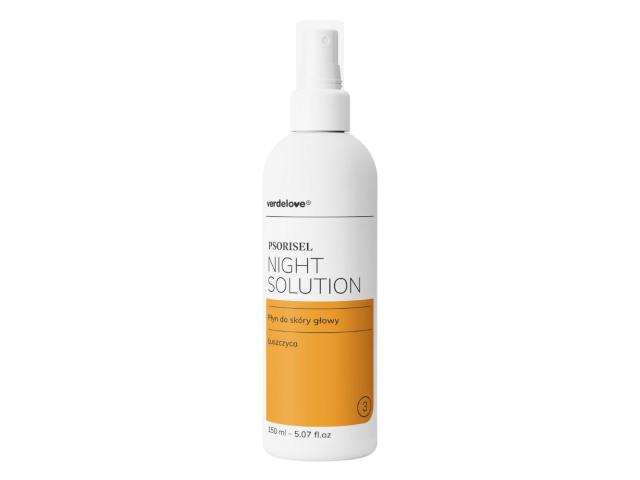 Verdelove Psorisel Night Solution Płyn do pielęgnacji skóry głowy z objawami łuszczycy interakcje ulotka płyn  150 ml