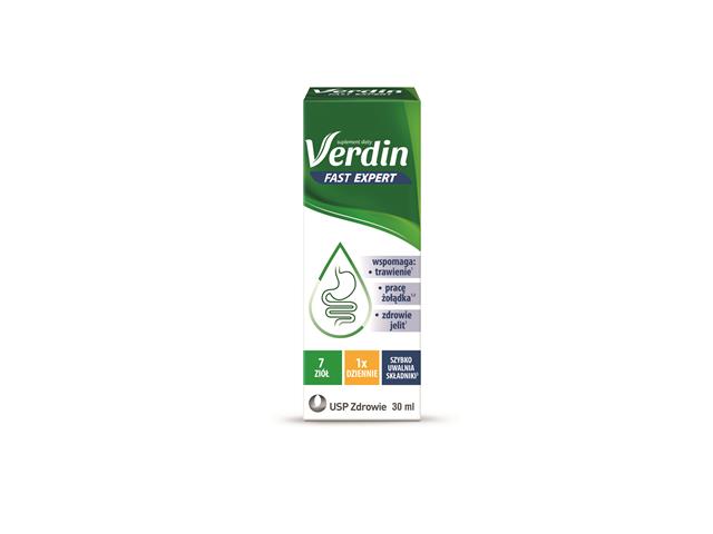 Verdin Fast Expert interakcje ulotka krople  30 ml