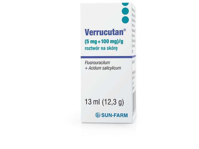 Verrucutan interakcje ulotka roztwór na skórę (100mg+5mg)/g 1 but. po 13 ml