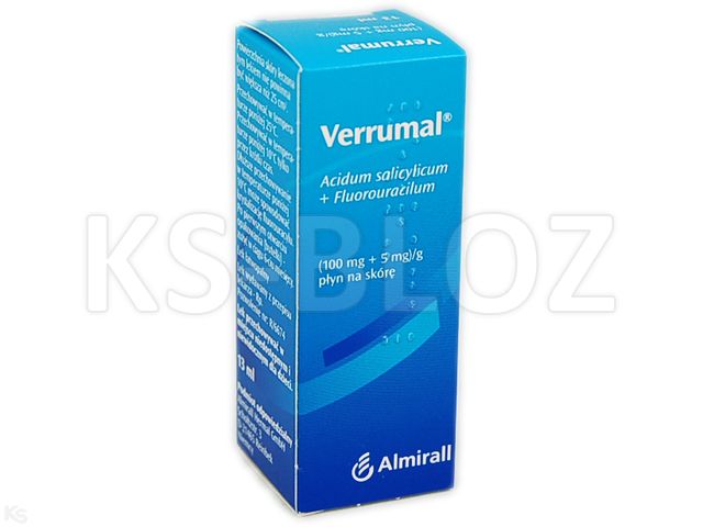 Verrumal interakcje ulotka płyn do stosowania na skórę (100mg+5mg)/g 13 ml