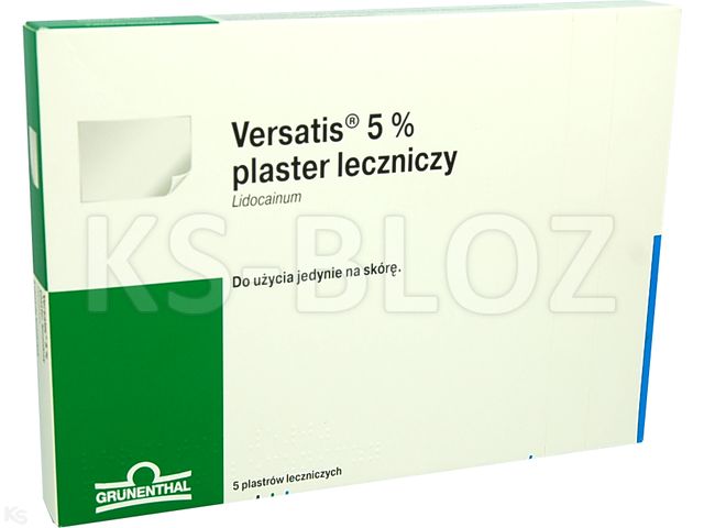 Versatis interakcje ulotka plaster leczniczy 700 mg 5 plast.