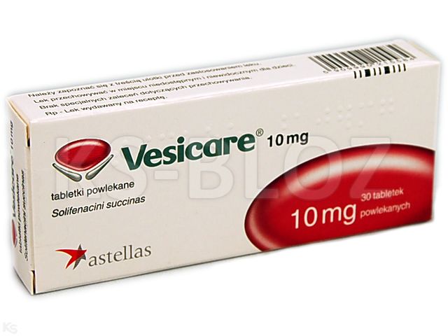 Vesicare 10 mg interakcje ulotka tabletki powlekane 10 mg 30 tabl. | 3 blist.po 10 szt.