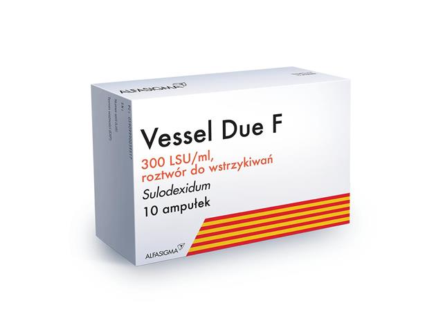 Vessel Due F interakcje ulotka roztwór do wstrzykiwań 300 LSU/ml 10 amp. po 2 ml