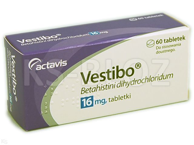 Vestibo interakcje ulotka tabletki 16 mg 60 tabl.