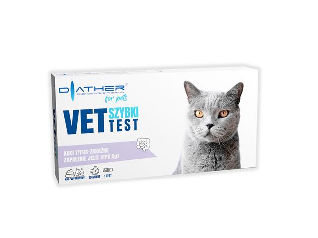 VET Szybki Test Koci Tyfus Zakaźne zapalenie jelit FPV Ag interakcje ulotka test - 1 szt.