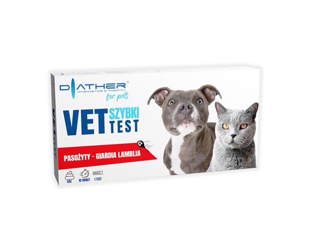 VET Szybki Test Pasożyty Giardia Lamblia interakcje ulotka test - 1 szt.