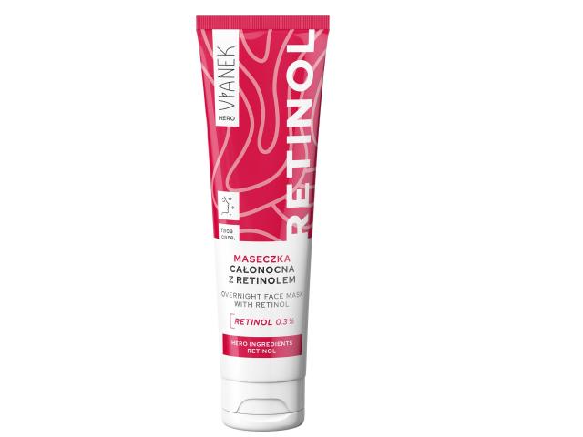 Vianek Hero Retinol Maseczka całonocna z retinolem 0,3% interakcje ulotka maseczka - 75 ml
