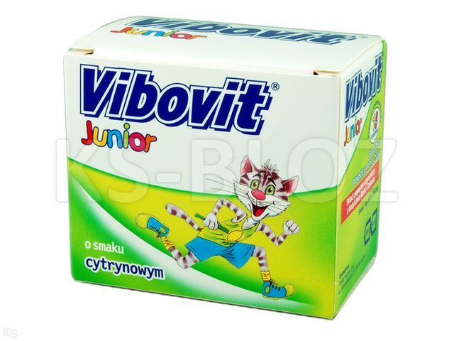 Vibovit Junior cytrynowy interakcje ulotka proszek do sporządzania roztworu 2 g 15 sasz.