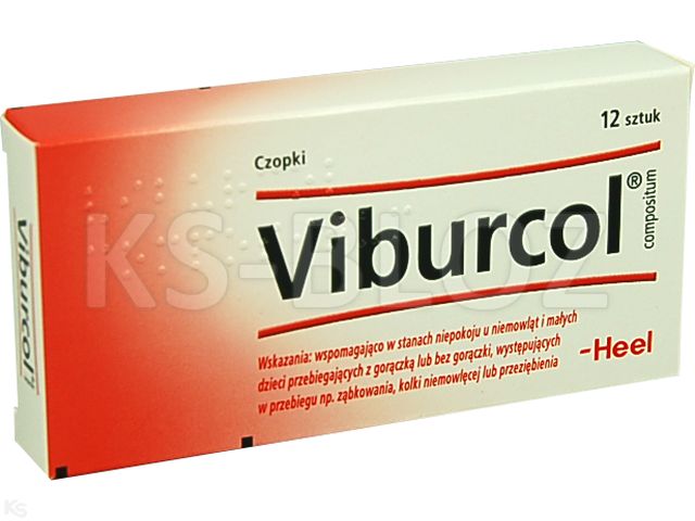 Viburcol Compositum interakcje ulotka czopki doodbytnicze  12 czop.