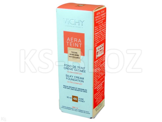 VICHY Aera Teint podkł. 46 Honey jedwab. interakcje ulotka podkład do twarzy - 30 ml